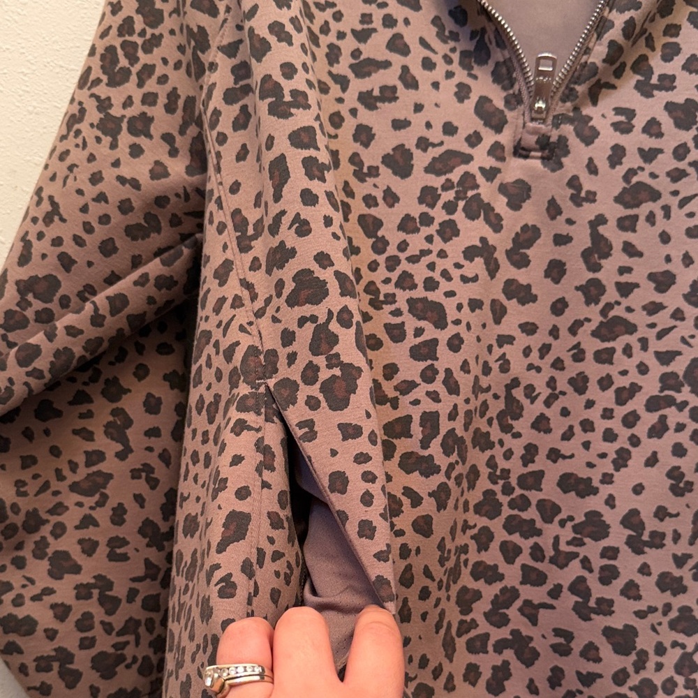 Leopard Print Pullover Sweater - image 3